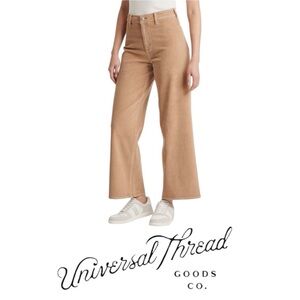 Women's High-Rise Corduroy Sailor Wide Leg Ankle Jeans -Universal Thread Size 10